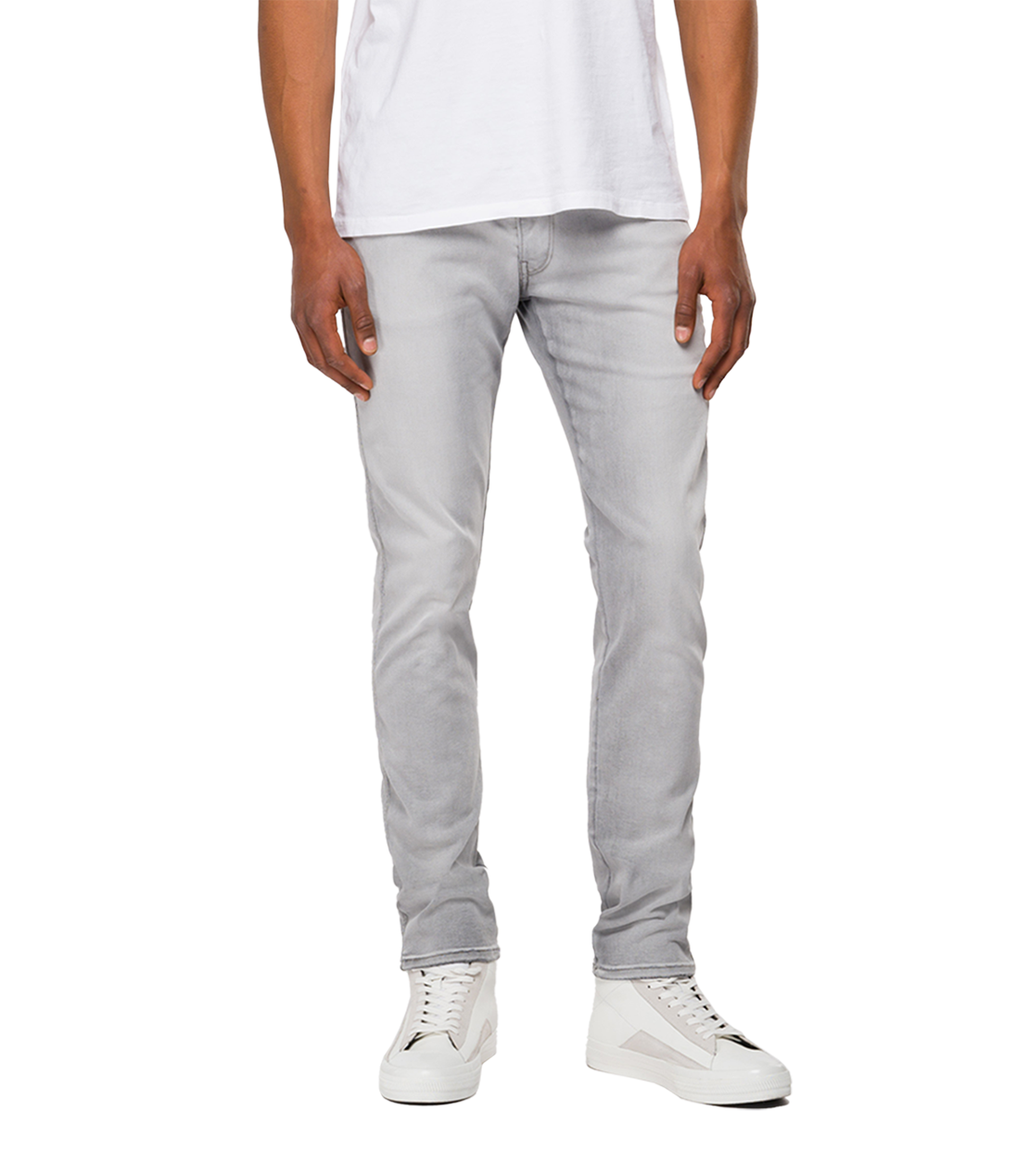 Hyper flex Re-used ホワイトシェード アンバス ジーンズ 詳細画像 ライトグレー 1